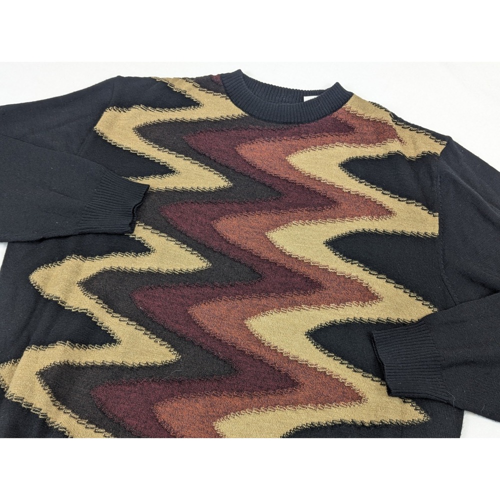 Vintage Biggie Knit Sweater Mens XL 3D 90s Protege Collection‎ Wool Acrylic Cooj
